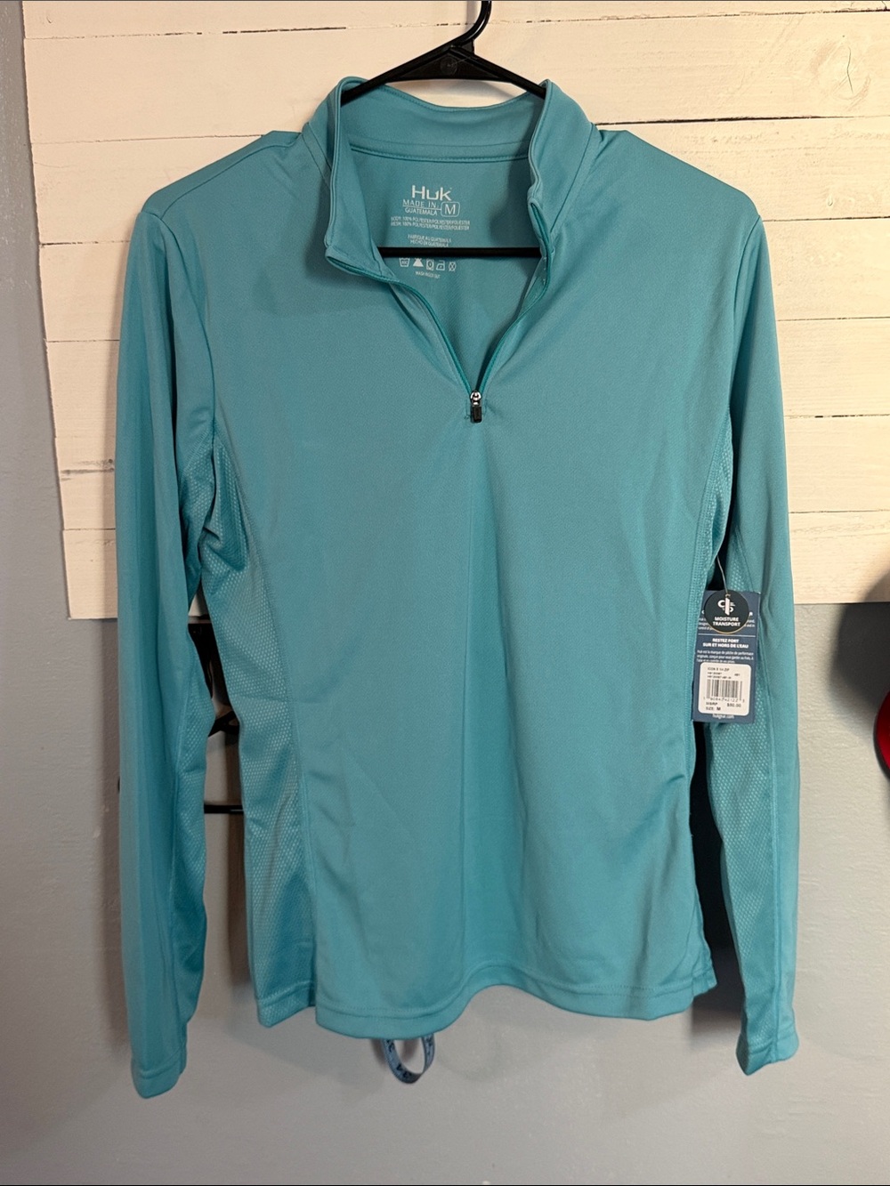 Huk Women’s Quarter-Zip Icon x Teal Blue